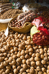 Image showing Nuts on a market stall