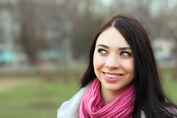 Image showing Pretty smiling brunette