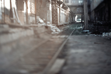 Image showing Abandoned railway