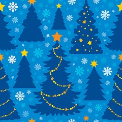 Image showing Christmas seamless background 6