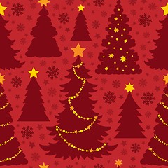 Image showing Christmas seamless background 4