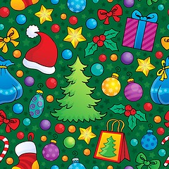 Image showing Christmas seamless background 2