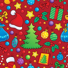 Image showing Christmas seamless background 1