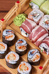 Image showing Sushi roll set