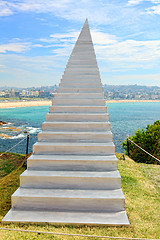 Image showing Sculpture by the Sea exhibit at Bondi Australia