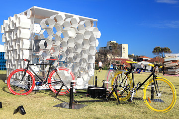 Image showing Sculpture by the Sea exhibit at Bondi Australia