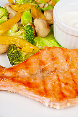 Image showing salmon steak