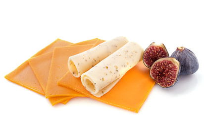Image showing slices of cheese
