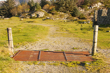 Image showing Cattle guard