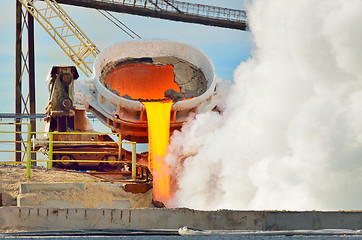 Image showing molten metal