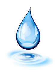 Image showing Water drop icon