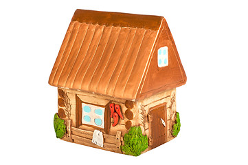 Image showing Miniature model country home (piggy bank)