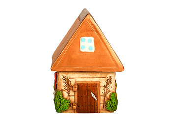 Image showing Miniature model country home (piggy bank)