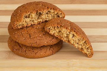 Image showing Oatmeal cookies