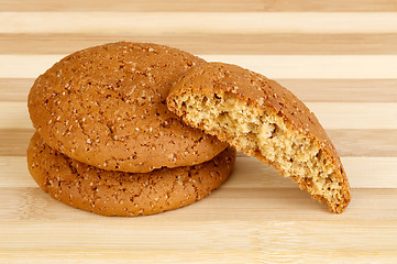 Image showing Oatmeal cookies