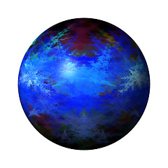 Image showing Abstract Blue Globe