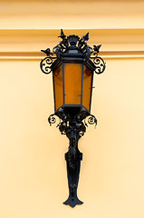 Image showing Street lamp on the wall.