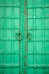 Image showing Old iron door