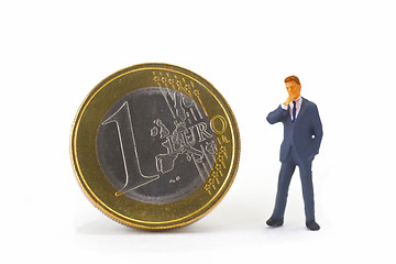 Image showing Manager with Euro Coin