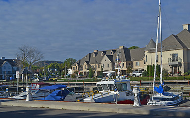 Image showing Yacht barbor in fall.