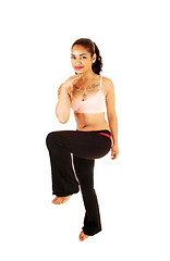 Image showing Girl exercising.
