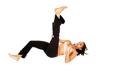 Image showing Girl doing exercises.