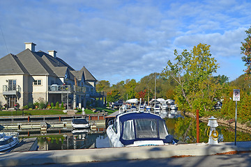 Image showing Marina in fall.
