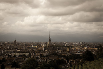 Image showing Dramatic sky over Torino