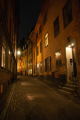 Image showing Stockholm old city at night