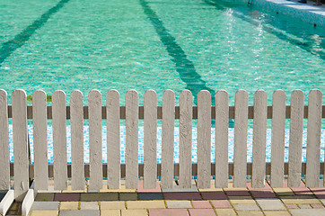 Image showing Swimming pool tile, close-up