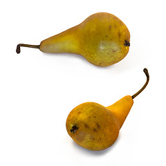 Image showing Yellow pears isolated on white