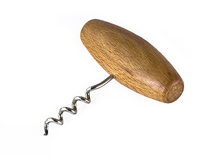 Image showing Corkscrew on white background