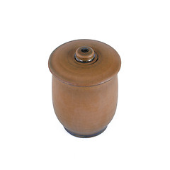 Image showing Handmade Ceramic vessel with a lid