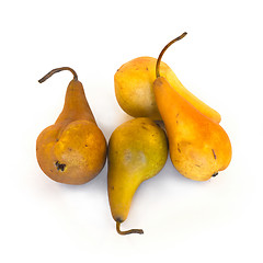 Image showing Yellow pears isolated on white