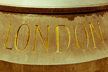 Image showing Retro looking London