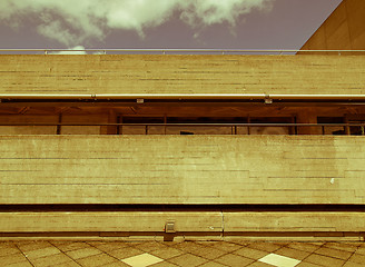 Image showing Retro looking National Theatre London