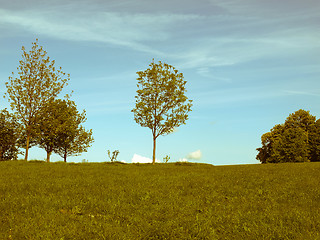 Image showing Retro looking Primrose Hill, London