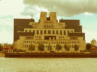 Image showing Retro looking British Secret Service buidling