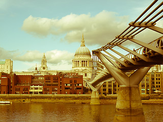 Image showing Retro looking Saint Paul, UK