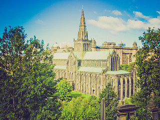 Image showing Retro looking Glasgow cathedral