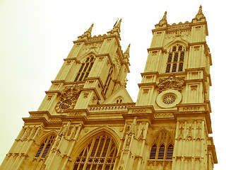 Image showing Retro looking Westminster Abbey