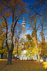 Image showing Famous Lookout tower on Petrin Hill in Prague