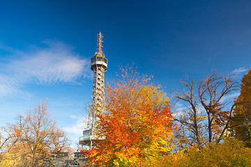 Image showing Famous Lookout tower on Petrin Hill in Prague