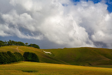 Image showing Mystic White Horse near Avebury