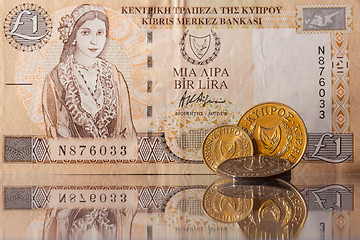 Image showing Different old money of Cyprus