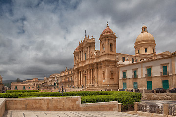 Image showing Cathedral in old town Noto, Sicily, Italy