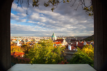 Image showing View from Prague castle on autumn Prague