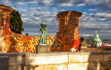 Image showing Garden of Paradise in Prague in Czech Republic