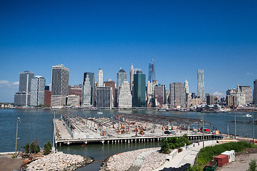 Image showing Manhattan skyline - New York, NYC