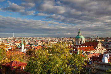 Image showing View from Prague castle on autumn Prague